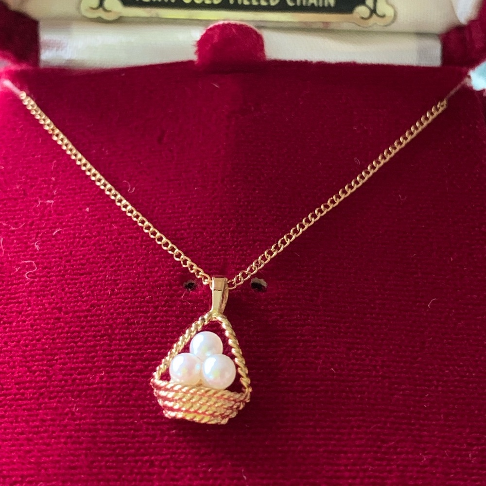 Dainty Vintage Sterling Silver Gold Dipped And Cu… - image 3